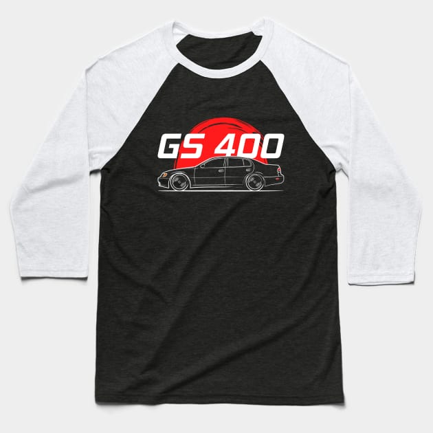 JDM GS 400 MK1 Baseball T-Shirt by GoldenTuners